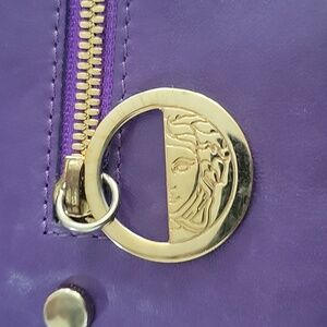 VERSACE vintage leather clutch bag